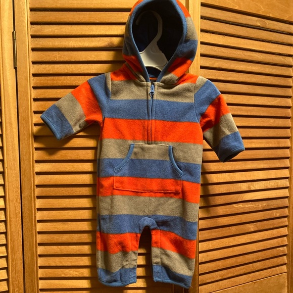 Baby Gap Blue, Red & Grey Striped One Piece - Picture 1 of 12